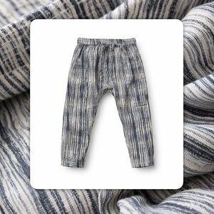 Free People Striped Harem Pants S Boho Baggy Elastic Waist Lightweight